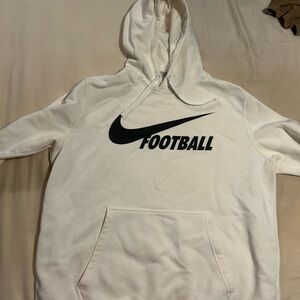 Nike White Hoodie Football Men’s Large